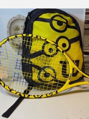 Wilson Minions 25 Junior Tennis Racquet Kit (Racquet, Backpack)